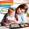 Busy Board Montessori Toy for 1 2 3 4 Years Old, Educational Activity Sensory Board Preschool Learning Fine Motor Skills Toys, Toddler Travel Toy for Plane Car, Gift for Boys Girls (Blue/P4)